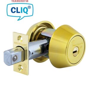 Замок врізний MUL-T-LOCK 1-WAY DEAD_BOLT HERCULAR SHINY_BRASS UNIV BS60/70мм *MT5+ CLIQ M/S GAMMA (Ізраїль)