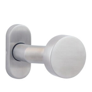 Ручка дверна ROSTEX TABLET ES32 fix OVAL Нерж.сталь_мат шток 65 мм (Чехія)