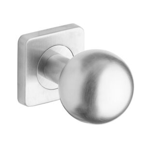 Ручка дверна ROSTEX BOLL H50 fix SQUARE Нерж.сталь мат шток 65 мм (Чехія)