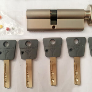 MUL-T-LOCK 7Х7 66мм 35х31Т ключ/тумблер нікель (Ізраїль)