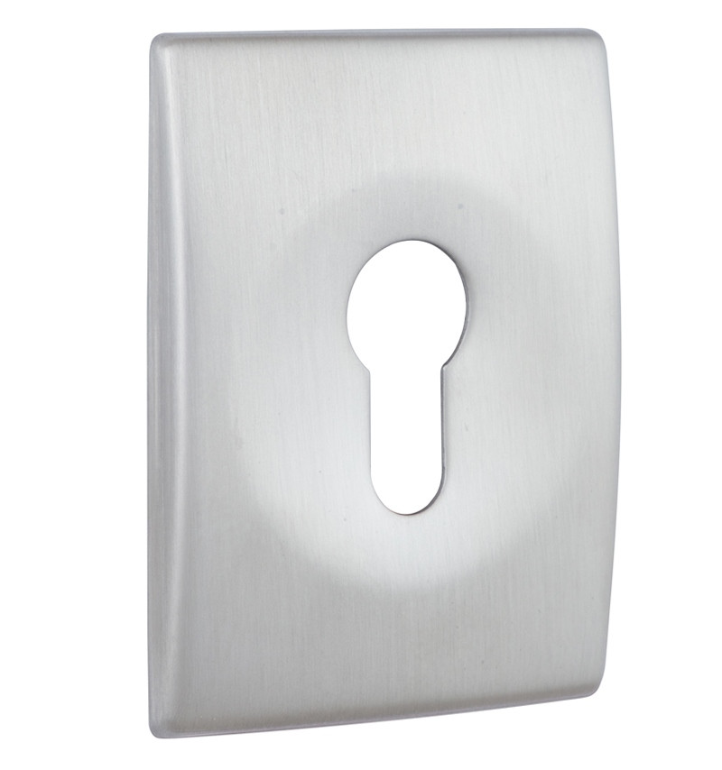 Накладка під циліндр DISEC QUADRY KT3484 DIN SQUARE IT нержавіюча сталь матова (Італія)