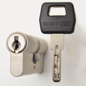 Циліндр AGB Scudo DCK 30x30 60 мм ключ/ключ матовий хром
