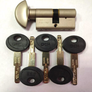 Циліндр AGB Scudo DCK 30x30 60 мм ключ/тумблер матовий хром