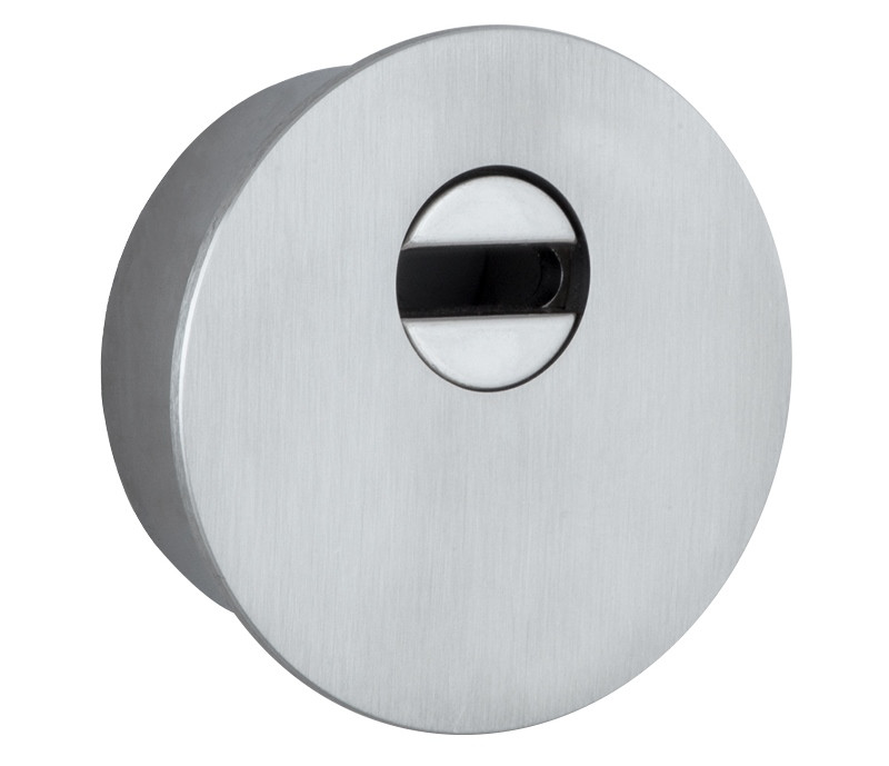 Броненакладка DISEC FLAT NX2R ROUND 22мм нержавіюча сталь матова (Італія)