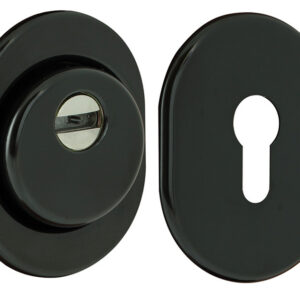 Броненакладка DISEC SFERIK BDS16/4 DIN OVAL 25 мм чорна фарба (Італія)