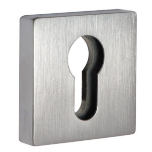 Накладка під циліндр DiSec KT002 DIN SQUARE хром матовий (Італія)