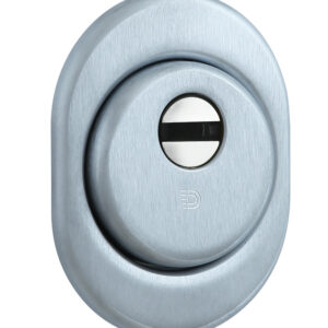 Броненакладка DISEC BD16/4 DIN OVAL 25 мм хром матовий (Італія)