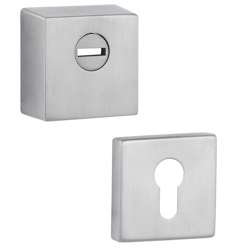 Броненакладка ROSTEX QUADRUM SQUARE 23 мм нержавіюча сталь матова (Чехія)