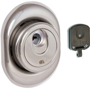 Броненакладка DISEC MAGNETIC 3G8FM OMEGA OVAL 20 мм 3 кл. хром полірований (Італія)