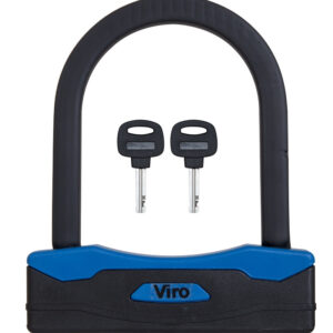 Протиугінний замок скоба VIRO MOTO SEZIONE BLACK 2KEY 127 мм (Італія)