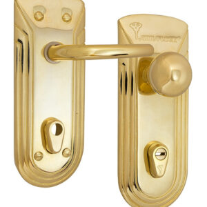 Фурнітура захисна MUL-T-LOCK MILLENIUM fix-mov DIN PLATE 90 мм Латунь_полірована ліва (Чехія)