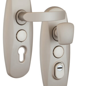 Захисна фурнітура MUL-T-LOCK PLATINUM SH300 fix-mov DIN PLATE 85/90 мм Нікель-сатин (Ізраїль)