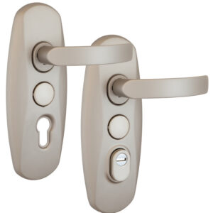 Захисна фурнітура MUL-T-LOCK PLATINUM SH300 mov-mov DIN PLATE 85/90 мм Нікель-сатин (Ізраїль)