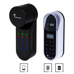 Електронний контролер MUL-T-LOCK ENTR чорний з Fingerprint доступ за відбитками пальця + код