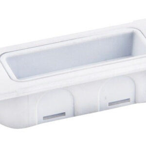 Відповідна планка + декор накладка під магнітний замок STV Attrazione біла (Італія)