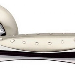 Ручка дверна на розетці Armadillo Corvus матовий нікель / хром (Китай)