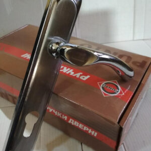 Ручка на планці PUNTO KUMRU STL Yale 85 мм SN/CP матовий нікель/хром (Китай)