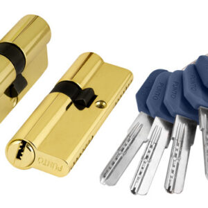 Циліндровий механізм PUNTO Z400 80 мм 35х10х35 ключ/ключ латунь (Китай)