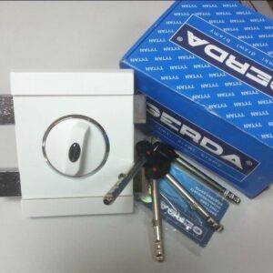 Замок накладний Gerda Tytan ZX GT8 довжина ключа 103мм білий (Польща)