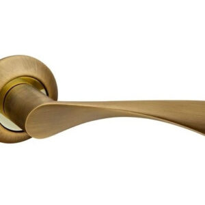 Ручка дверна на розетці Fuaro CLASSIC AR AB/GP-7 бронза/золото (Китай)