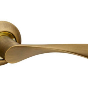 Ручка дверна на розетці Fuaro CLASSIC AR AB/SG-6 бронза/матове золото (Китай)