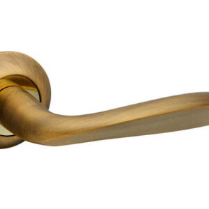 Ручка дверна на розетці Fuaro FANTASIA RM AB/GP-7 бронза/золото (Китай)