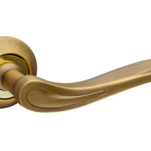 Ручка дверна на розетці Fuaro MELODY RM AB/GP-7 бронза/золото (Китай)