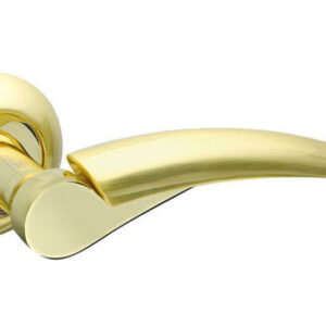 Ручка дверна на розетці Fuaro NOTA RM SG/GP-4 матове золото/золото (Китай)