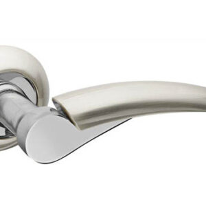 Ручка дверна на розетці Fuaro NOTA RM SN/CP-3 матовий нікель/хром (Китай)