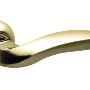 Ручка дверна на розетці Fuaro VITA RM SG/GP-4 матове золото/золото (Китай)