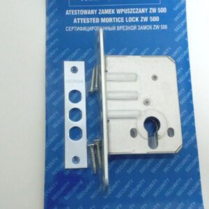 Замок врізний додатковий Gerda ZW 500 цинк білий (Польща)