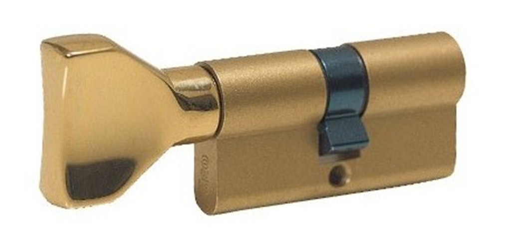 Iseo F5 95мм 55х40 ключ/тумблер латунь (Італія)