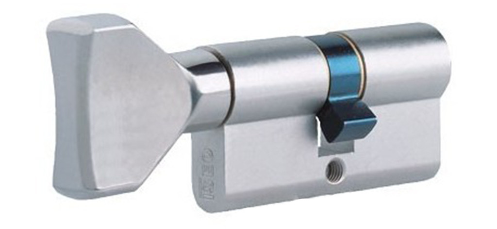 Iseo F5 85мм 45х40 ключ/тумблер нікель (Італія)