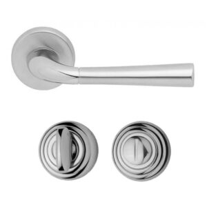 Дверна ручка Mandelli Start S101/R4 - 26/26D з накладкою WC хром/матовий хром