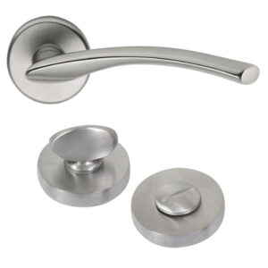 Дверна ручка Mandelli Zoom 351/R3 - 26D з накладкою WC хром/матовий хром