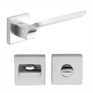 Дверна ручка DND by Martinelli JOY 02 з накладкою WC матовий хром