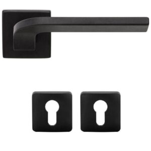 Дверна ручка DND by Martinelli JOY 02 з накладкою під циліндр чорний