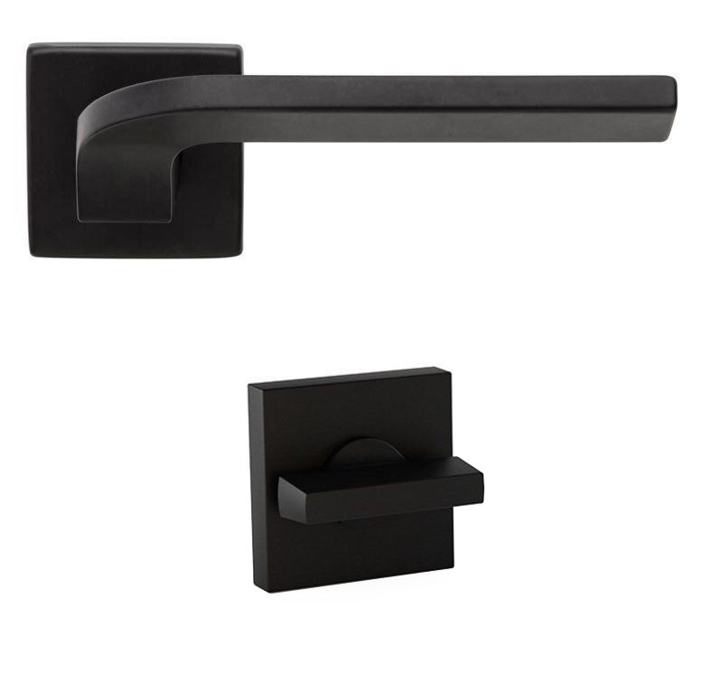 Дверна ручка DND by Martinelli JOY 02 з накладкою WC чорний