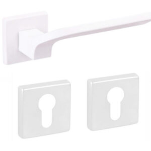 Дверна ручка DND by Martinelli JOY 02 з накладкою під циліндр білий