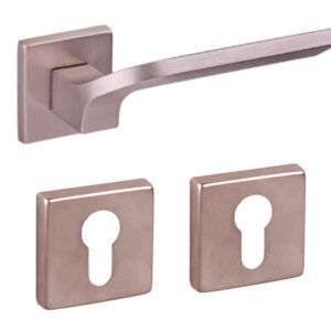 Дверна ручка DND by Martinelli JOY 02 з накладкою під циліндр матовий нікель