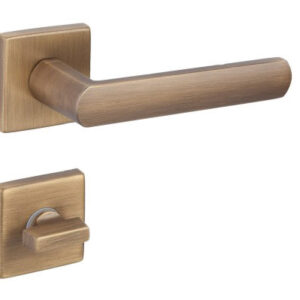 Дверна ручка DND by Martinelli LUCE 02 з накладкою WC матова бронза