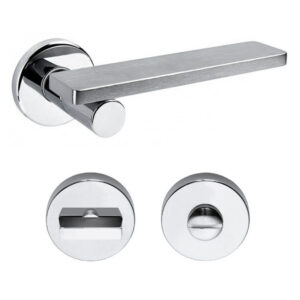 Дверна ручка DND by Martinelli MINIMA з накладкою WC матовий хром