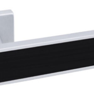 Дверна ручка DND by Martinelli SOCHIC L 02 матовий хром/чорний вкладиш