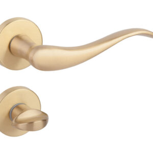 Дверна ручка DND by Martinelli AIRONE 603/12T-OS з накладкою WC матова латунь