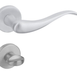 Дверна ручка DND by Martinelli AIRONE з накладкою WC матовий хром