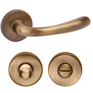 Дверна ручка DND by Martinelli HANDY з накладкою WC блискуча бронза