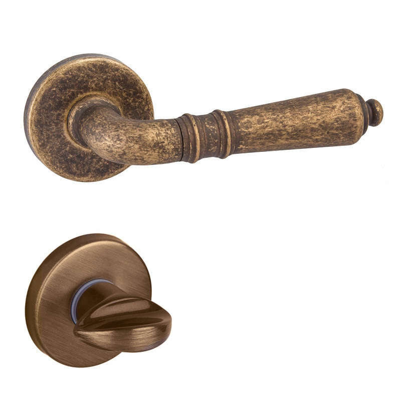 Дверна ручка DND by Martinelli DANIELA з накладкою WC антична оздоблення