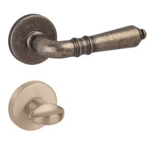 Дверна ручка DND by Martinelli DANIELA з накладкою WC античне залізо