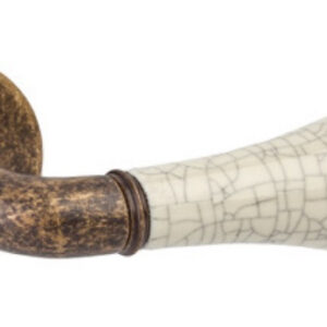 Дверна ручка DND by Martinelli MONICA антична обробка/бежевий фарфор