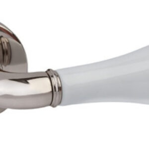 Дверна ручка DND by Martinelli MONICA полірований нікель/білий фарфор